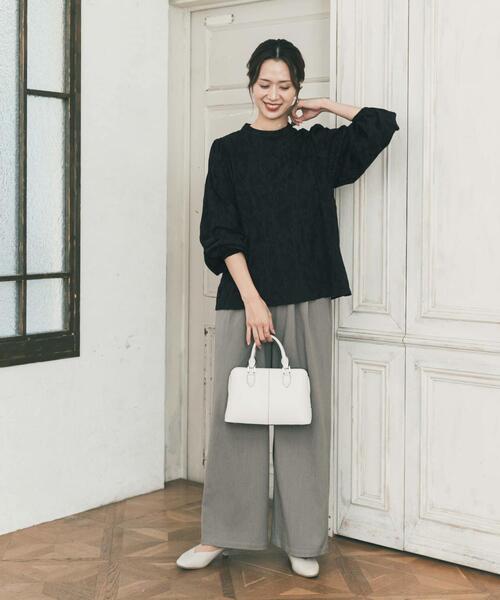 URBAN RESEARCH DOORS(アーバンリサーチドアーズ)の「フラワーオパールブラウス|オフィスカジュアル/フォーマル/オケージョン/セレモニー/入卒式/お呼ばれ(シャツ/ブラウス・レディース・オフホワイト/ブラック・FREE)」の18枚目の写真