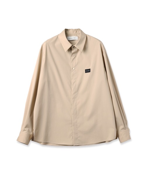 High Count Broad Front Fly Embroidery Patch Shirt（シャツ/ブラウス