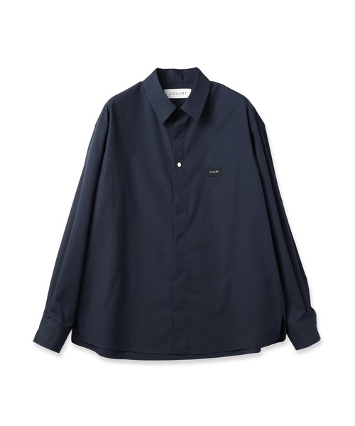 CULLNI(クルニ)の「High Count Broad Front Fly Embroidery Patch Shirt(シャツ/ブラウス・メンズ・ライトブルー/ベージュ/ネイビー・0/1/2)」の3枚目の写真