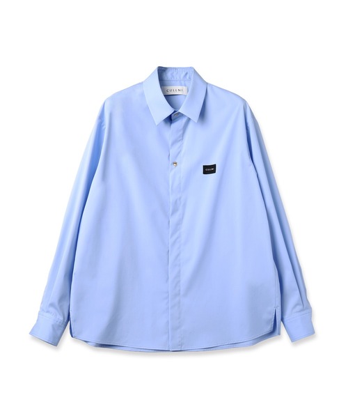High Count Broad Front Fly Embroidery Patch Shirt（シャツ/ブラウス