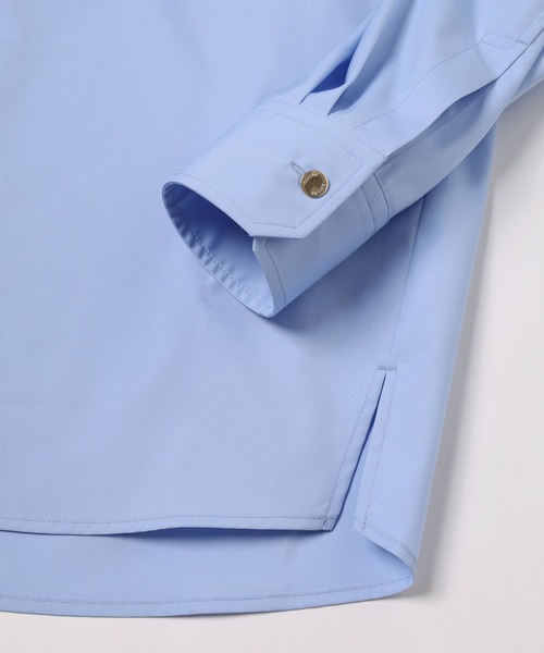 CULLNI(クルニ)の「High Count Broad Front Fly Embroidery Patch Shirt(シャツ/ブラウス・メンズ・ライトブルー/ベージュ/ネイビー・0/1/2)」の7枚目の写真