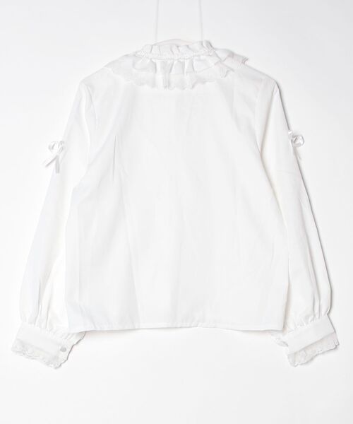 gossip！ロサンゼルス（ゴシップロサンゼルス）の「【Y2Kガーリー】レトロレースフリル長袖インナーシャツ（シャツ/ブラウス・レディース・ホワイト・FREE）」の6枚目の写真