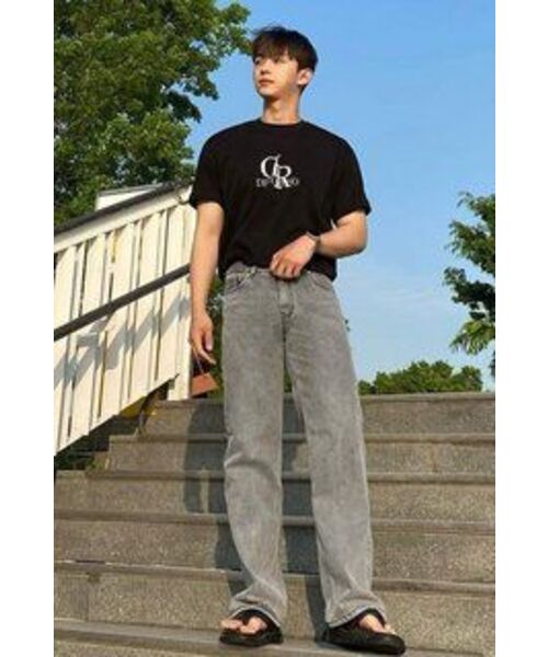 DECOROSO（デコローゾ）の「クールコットンビッグロゴ半袖Tシャツ[ブラック]（Tシャツ/カットソー・メンズ・その他・01/02）」の7枚目の写真