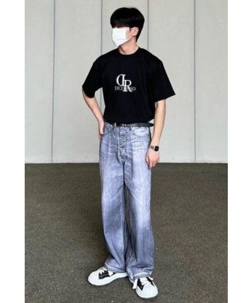 DECOROSO（デコローゾ）の「クールコットンビッグロゴ半袖Tシャツ[ブラック]（Tシャツ/カットソー・メンズ・その他・01/02）」の9枚目の写真