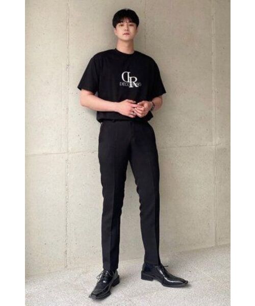 DECOROSO（デコローゾ）の「クールコットンビッグロゴ半袖Tシャツ[ブラック]（Tシャツ/カットソー・メンズ・その他・01/02）」の2枚目の写真