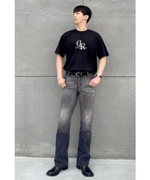 DECOROSO（デコローゾ）の「クールコットンビッグロゴ半袖Tシャツ[ブラック]（Tシャツ/カットソー・メンズ・その他・01/02）」の3枚目の写真