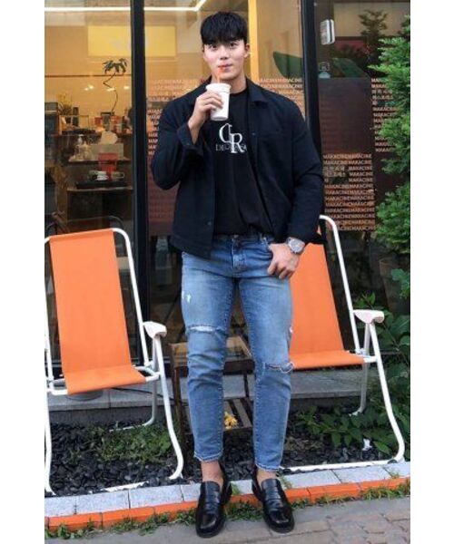 DECOROSO（デコローゾ）の「クールコットンビッグロゴ半袖Tシャツ[ブラック]（Tシャツ/カットソー・メンズ・その他・01/02）」の4枚目の写真