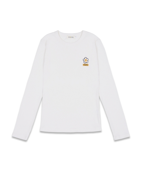 MACKY（マッキー）の「デイジーパッチスリムTシャツホワイト（Tシャツ/カットソー・レディース・その他・1）」の7枚目の写真