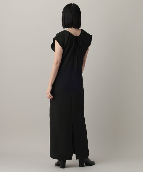 A part by（アパートバイ）の「Ｕネックギャザージャンスカ（ジャンパースカート・レディース・ブラック/ベージュ・FREE）」の10枚目の写真