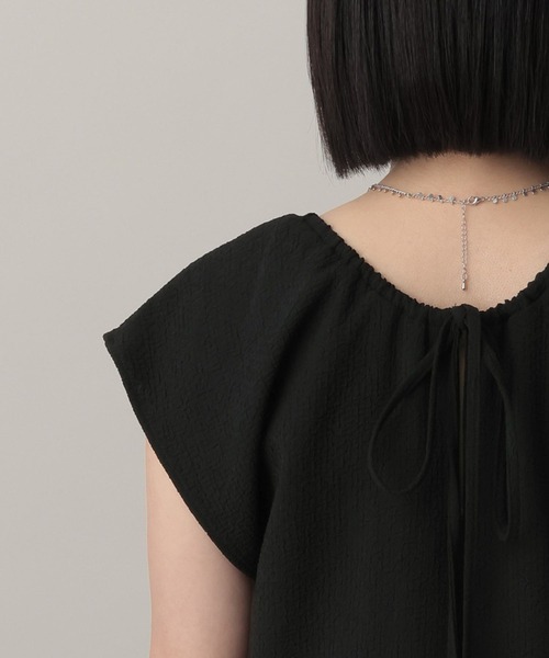 A part by（アパートバイ）の「Ｕネックギャザージャンスカ（ジャンパースカート・レディース・ブラック/ベージュ・FREE）」の15枚目の写真