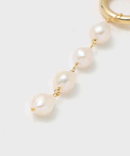 Causerie（コズリ）の「＜Causerie＞淡水パール フープイヤリング（イヤリング・レディース・オフホワイト・FREE）」の5枚目の写真