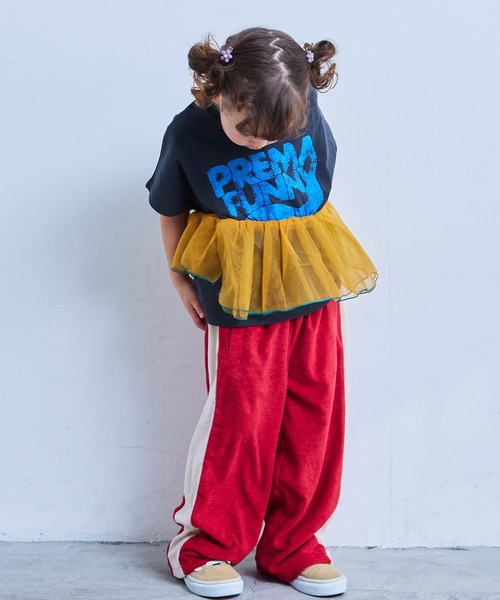 MARKEY'S（マーキーズ）の「ドルマンチュールドッキングTシャツ（Tシャツ/カットソー・キッズ・チャコール/グリーン/ホワイト系その他・100/120/110/90/150/140/130）」の7枚目の写真