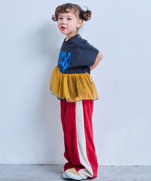 MARKEY'S（マーキーズ）の「ドルマンチュールドッキングTシャツ（Tシャツ/カットソー・キッズ・チャコール/グリーン/ホワイト系その他・100/120/110/90/150/140/130）」の8枚目の写真