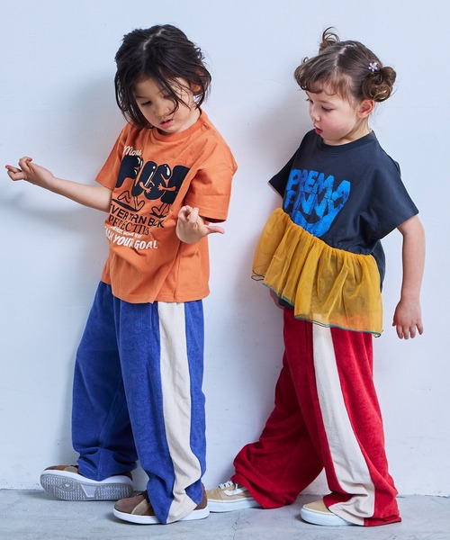 MARKEY'S（マーキーズ）の「ドルマンチュールドッキングTシャツ（Tシャツ/カットソー・キッズ・チャコール/グリーン/ホワイト系その他・100/120/110/90/150/140/130）」の9枚目の写真