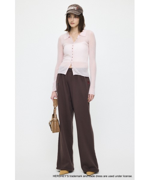 MOUSSY(マウジー)の「HERSHEY'S スウェットパンツ(スウェットパンツ・レディース・ブラウン/杢グレー・1/2)」の4枚目の写真