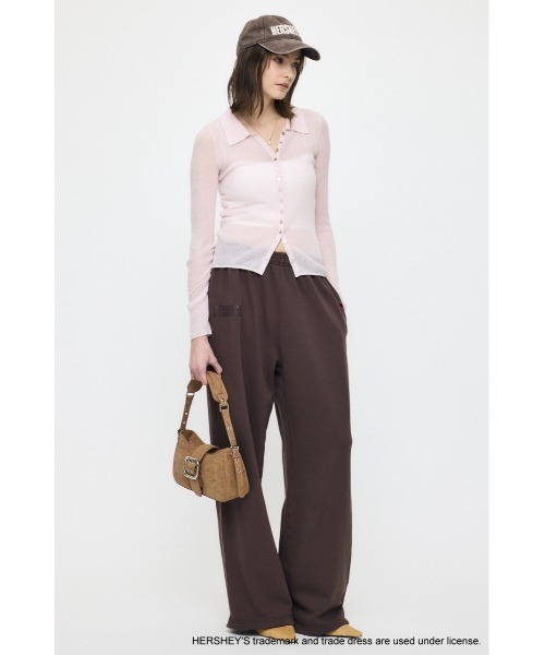 MOUSSY(マウジー)の「HERSHEY'S スウェットパンツ(スウェットパンツ・レディース・ブラウン/杢グレー・1/2)」の5枚目の写真