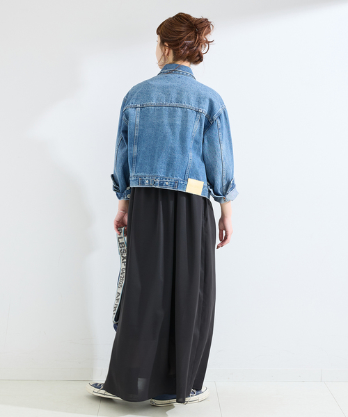 B.C STOCK（ベーセーストック）の「《追加3》【WEB限定】ウォッシャブル / ドット無地Vネックワンピース（ワンピース・レディース・ブラック系その他/ブラック・FREE）」の6枚目の写真