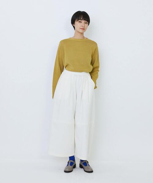 LOISIR（ロワズィール）の「コットンツイルボトルシルエットパンツ（その他パンツ・レディース・キナリ/カーキ・FREE）」の21枚目の写真
