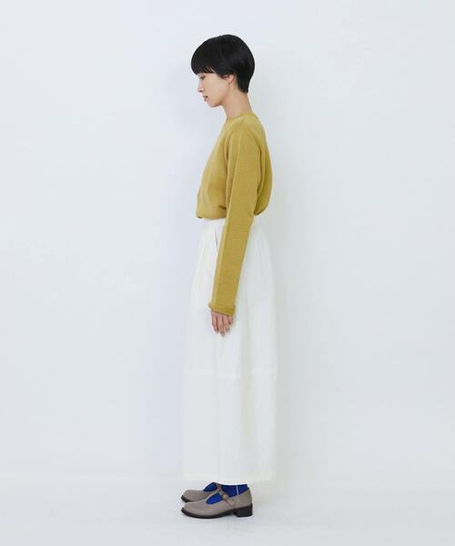 LOISIR（ロワズィール）の「コットンツイルボトルシルエットパンツ（その他パンツ・レディース・キナリ/カーキ・FREE）」の20枚目の写真