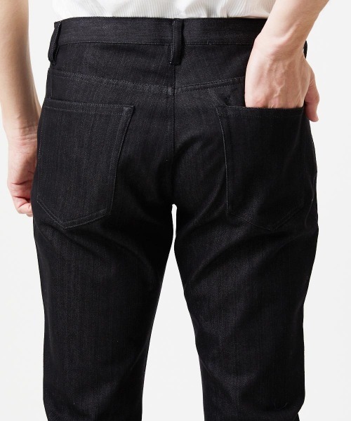 MICHEL KLEIN HOMME   （ミッシェルクランオム）の「【撥水】プレビアシャンブレー5ポケットパンツ（その他パンツ・メンズ・ブラック/ネイビー・MEDIUM/LARGE/X-LARGE）」の9枚目の写真