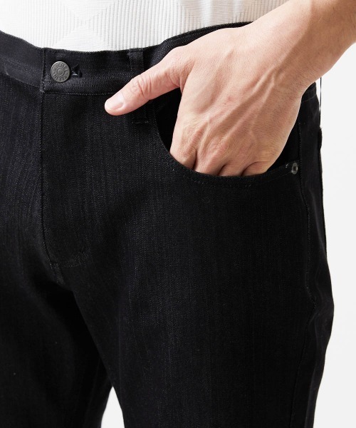 MICHEL KLEIN HOMME   （ミッシェルクランオム）の「【撥水】プレビアシャンブレー5ポケットパンツ（その他パンツ・メンズ・ブラック/ネイビー・MEDIUM/LARGE/X-LARGE）」の7枚目の写真