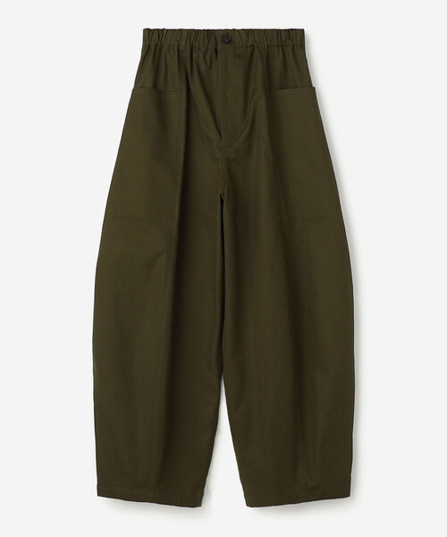 Morris & Sons（モリスアンドサンズ）の「MORRIS & SONS | コットン カーブパンツ WOMEN（その他パンツ・レディース・オリーブ/ネイビー・0/1）」の2枚目の写真