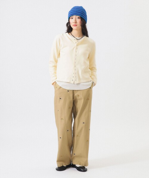 BEAMS BOY（ビームスボーイ）の「リングドット カーディガン（カーディガン/ボレロ・レディース・ネイビー/サックスブルー/オフホワイト・2/1）」の4枚目の写真