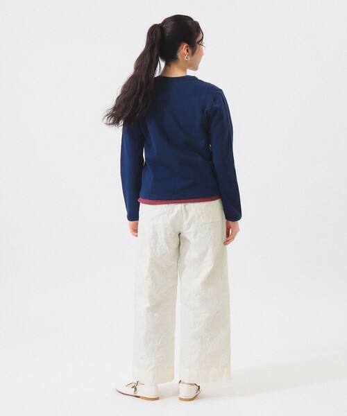 BEAMS BOY（ビームスボーイ）の「リングドット カーディガン（カーディガン/ボレロ・レディース・ネイビー/サックスブルー/オフホワイト・2/1）」の15枚目の写真