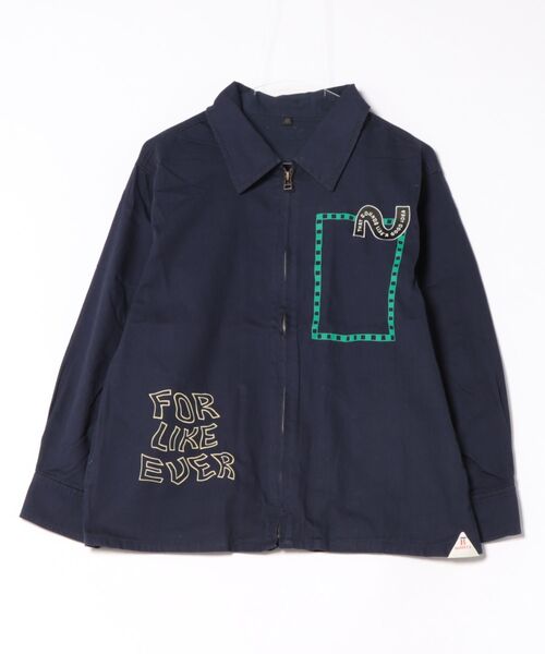 MARKEY'S(マーキーズ)の「ヘリンボンツイル刺繍プリントジャケット/おとな(カバーオール・レディース・ライトピンク/ネイビー・160cm)」の17枚目の写真