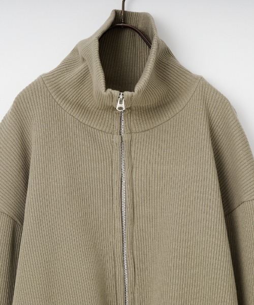 AMERICANA（アメリカーナ）の「[Americana/アメリカーナ] ヴィンテージリブ クロップド ジップカーディガン（カーディガン/ボレロ・レディース・グレイッシュベージュ/ベージュ・ONE SIZE）」の5枚目の写真