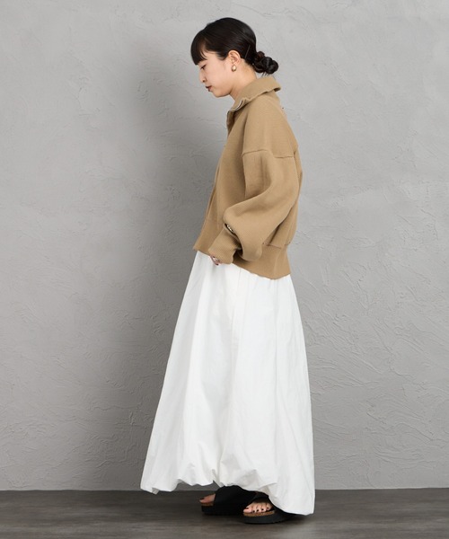 AMERICANA（アメリカーナ）の「[Americana/アメリカーナ] ヴィンテージリブ クロップド ジップカーディガン（カーディガン/ボレロ・レディース・グレイッシュベージュ/ベージュ・ONE SIZE）」の19枚目の写真