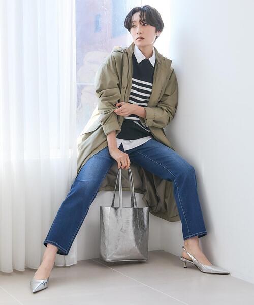 UNTITLED（アンタイトル）の「【新作デニム/快適に美シルエット見せ】MAKE×DENIMスリムストレート（デニムパンツ・レディース・ブルー/ブルー系その他・00/01/02/03/04/42/44/46/48/50）」の14枚目の写真