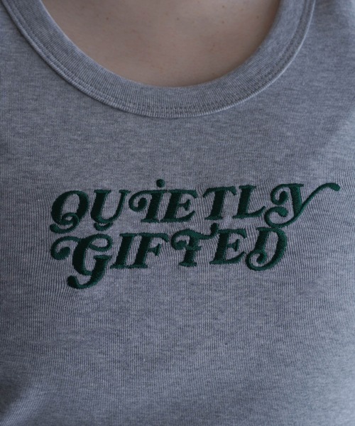 G.V.G.V.(ジーヴィージーヴィー)の「EMBROIDERY TANK TOP(タンクトップ・レディース・グレー系その他/ブラック/ホワイト・ONE SIZE)」の4枚目の写真