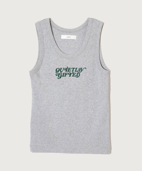 G.V.G.V.(ジーヴィージーヴィー)の「EMBROIDERY TANK TOP(タンクトップ・レディース・グレー系その他/ブラック/ホワイト・ONE SIZE)」の10枚目の写真