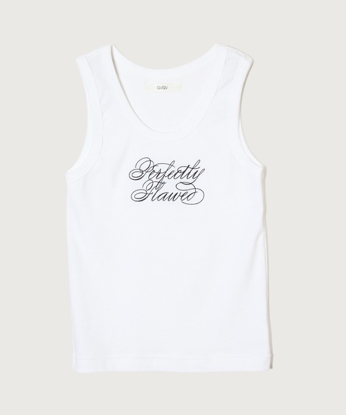 G.V.G.V.(ジーヴィージーヴィー)の「EMBROIDERY TANK TOP(タンクトップ・レディース・グレー系その他/ブラック/ホワイト・ONE SIZE)」の6枚目の写真