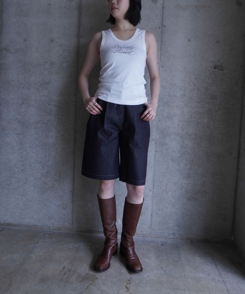 G.V.G.V.(ジーヴィージーヴィー)の「EMBROIDERY TANK TOP(タンクトップ・レディース・グレー系その他/ブラック/ホワイト・ONE SIZE)」の21枚目の写真