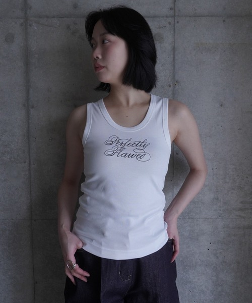 G.V.G.V.(ジーヴィージーヴィー)の「EMBROIDERY TANK TOP(タンクトップ・レディース・グレー系その他/ブラック/ホワイト・ONE SIZE)」の14枚目の写真
