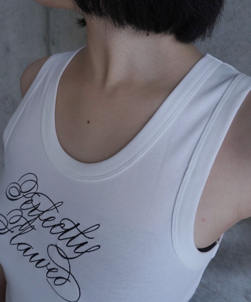 G.V.G.V.(ジーヴィージーヴィー)の「EMBROIDERY TANK TOP(タンクトップ・レディース・グレー系その他/ブラック/ホワイト・ONE SIZE)」の18枚目の写真