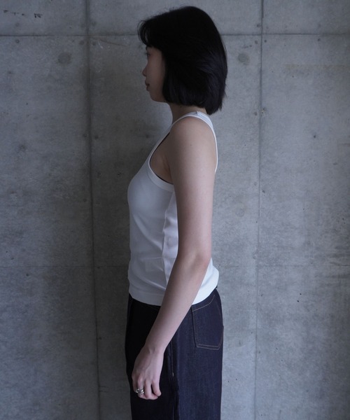G.V.G.V.(ジーヴィージーヴィー)の「EMBROIDERY TANK TOP(タンクトップ・レディース・グレー系その他/ブラック/ホワイト・ONE SIZE)」の15枚目の写真