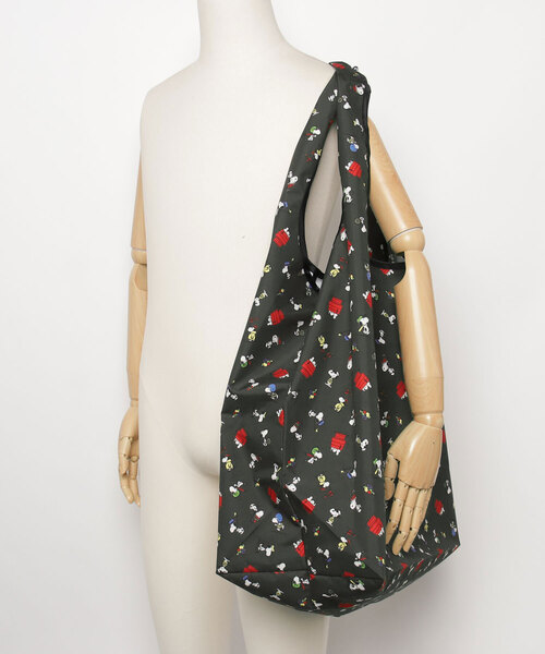 FRUIT OF THE LOOM（フルーツオブザルーム）の「【FRUIT OF THE LOOM/フルーツオブザルーム】FRUIT OF THE LOOM x PEANUTS エコバッグL1（エコバッグ/サブバッグ・レディース・アイボリー/チャコールグレー・FREE）」の7枚目の写真