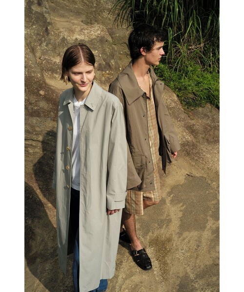 LOEFF（ロエフ）の「＜LOEFF＞バルカラー コート UNISEX（その他アウター・レディース・ライトグレー・0/1/2）」の15枚目の写真