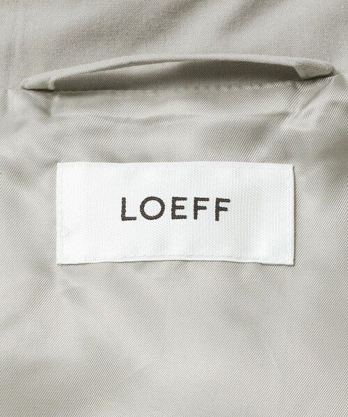 LOEFF（ロエフ）の「＜LOEFF＞バルカラー コート UNISEX（その他アウター・レディース・ライトグレー・0/1/2）」の3枚目の写真