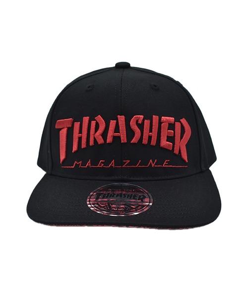 THRASHER(スラッシャー)の「THRASHER/スラッシャー キッズ キャップ フラットバイザー 26TH-C01K(キャップ・キッズ・ブラック×ブラック/ブラック×グリーン/ブラック×レッド・YOUTH)」の10枚目の写真