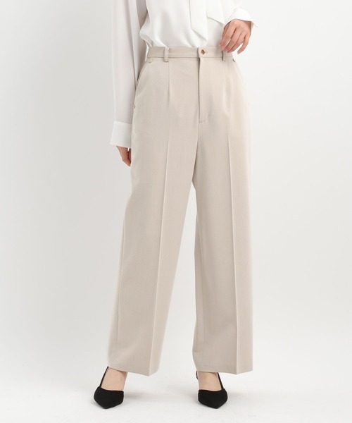 Andemiu（アンデミュウ）の「【セットアップ対応】キンボタンパンツ640814（スラックス・レディース・ネイビー/ベージュ系その他・SMALL/MEDIUM）」の17枚目の写真