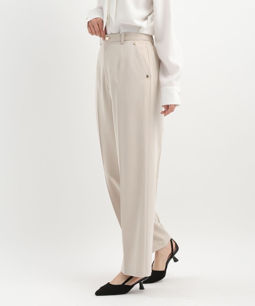 Andemiu（アンデミュウ）の「【セットアップ対応】キンボタンパンツ640814（スラックス・レディース・ネイビー/ベージュ系その他・SMALL/MEDIUM）」の18枚目の写真