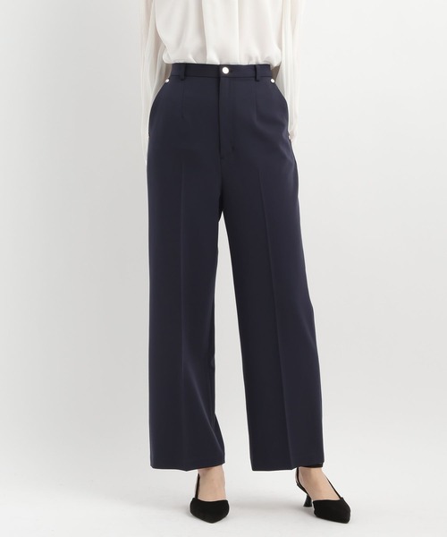 Andemiu（アンデミュウ）の「【セットアップ対応】キンボタンパンツ640814（スラックス・レディース・ネイビー/ベージュ系その他・SMALL/MEDIUM）」の19枚目の写真