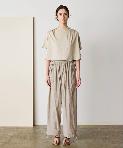 WALANCE（ワランス）の「natural dye mint jersey tee（Tシャツ/カットソー・レディース・スミクロ/ブラウン・FREE）」の7枚目の写真