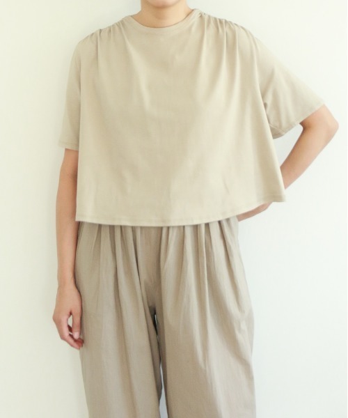 WALANCE（ワランス）の「natural dye mint jersey tee（Tシャツ/カットソー・レディース・スミクロ/ブラウン・FREE）」の11枚目の写真
