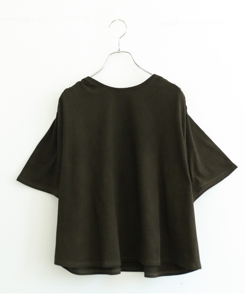 WALANCE（ワランス）の「natural dye mint jersey tee（Tシャツ/カットソー・レディース・スミクロ/ブラウン・FREE）」の17枚目の写真