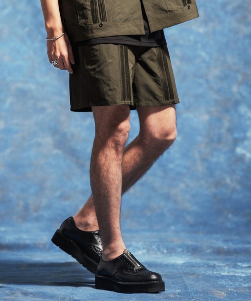 Jih Nunc(ジーヌンク)の「mp14619-プリーツデザインショートパンツ(JIH-R1175)(その他パンツ・メンズ・ホワイト/ブラック/カーキ・S/M/L)」の15枚目の写真